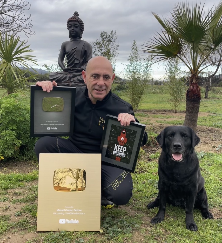 Manuel Balibrea, educador canino con más de 1,3 millones de suscriptores en YouTube